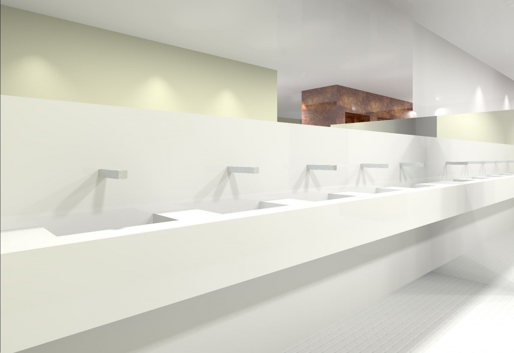 12004-0000 3D St. Pancras Washrooms Mens Leather wash basins